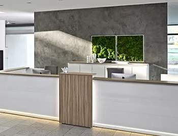 Ресепшен в стиле лофт